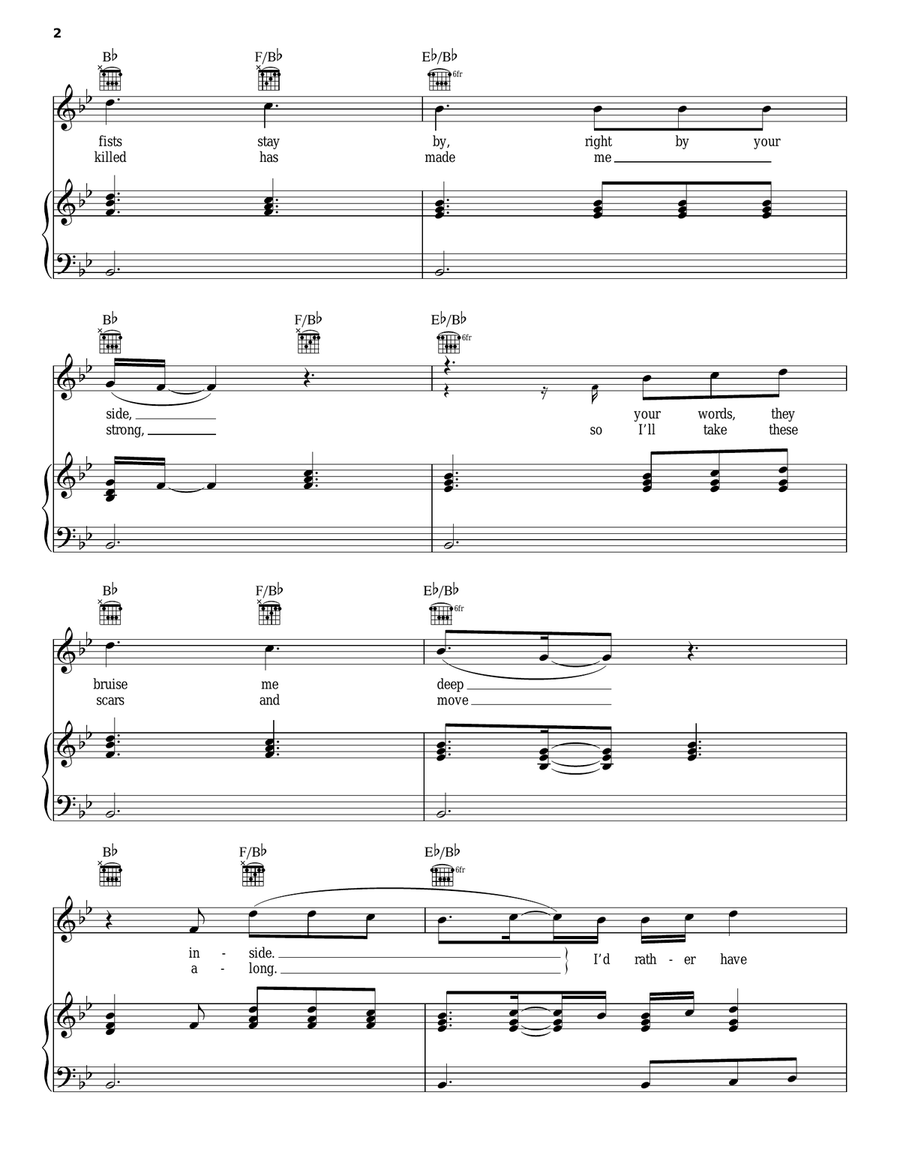Sticks And Stones Acoustic Guitar scores gallery preview page 2