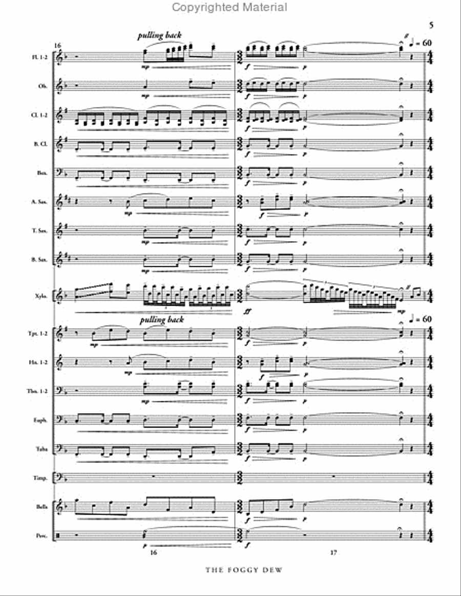 The Foggy Dew The Foggy Dew Concert Band scores gallery preview page 6