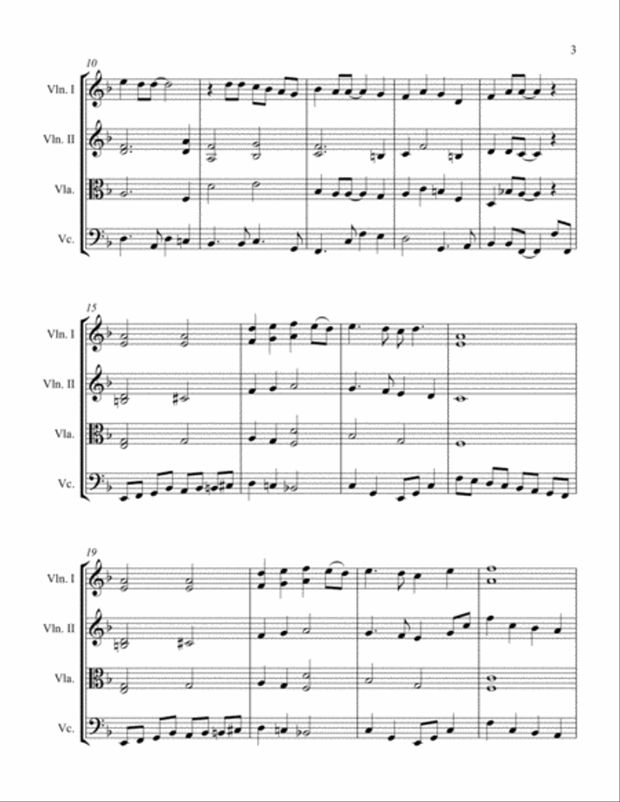 Yesterday Yesterday String Quartet scores gallery preview page 3