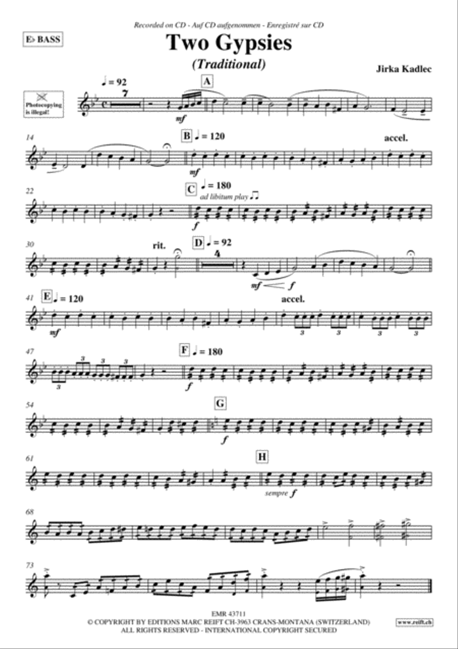 Two Gypsies Two Gypsies Piano Accompaniment scores gallery preview page 2