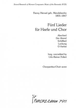 5 Lieder for harp and choir
