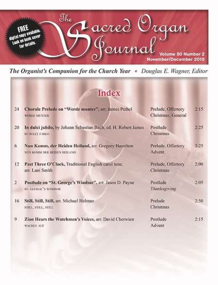 Sacred Organ Journal Nov/Dec 2015 - Magazine Issue