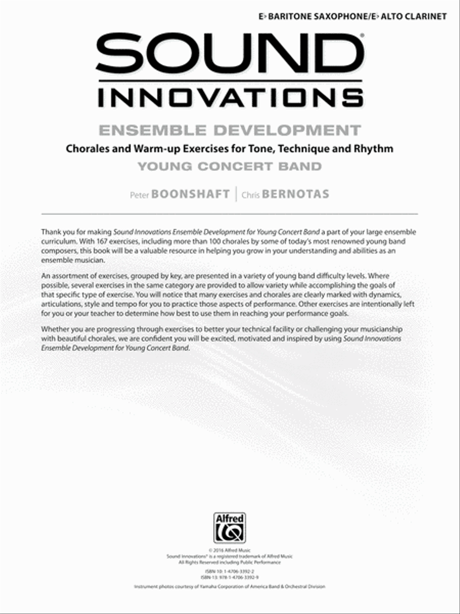 Sound Innovations for Concert Band -- Ensemble Development for Young Concert Band Sound Innovations for Concert Band -- Ensemble Development for Young Concert Band Concert Band Methods scores gallery preview page 2