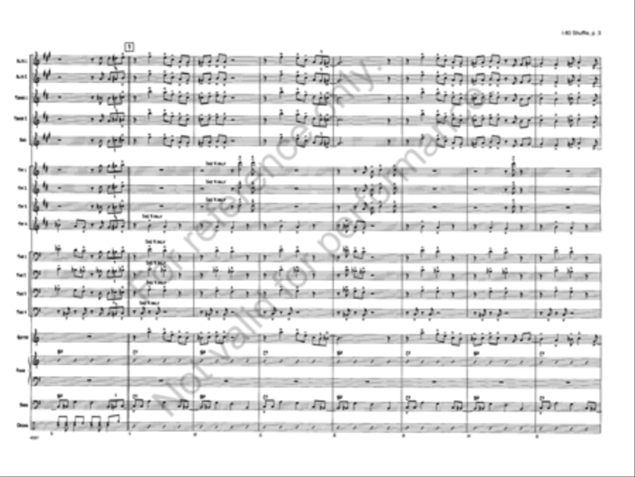 I-80 Shuffle I-80 Shuffle Jazz Ensemble scores gallery preview page 3