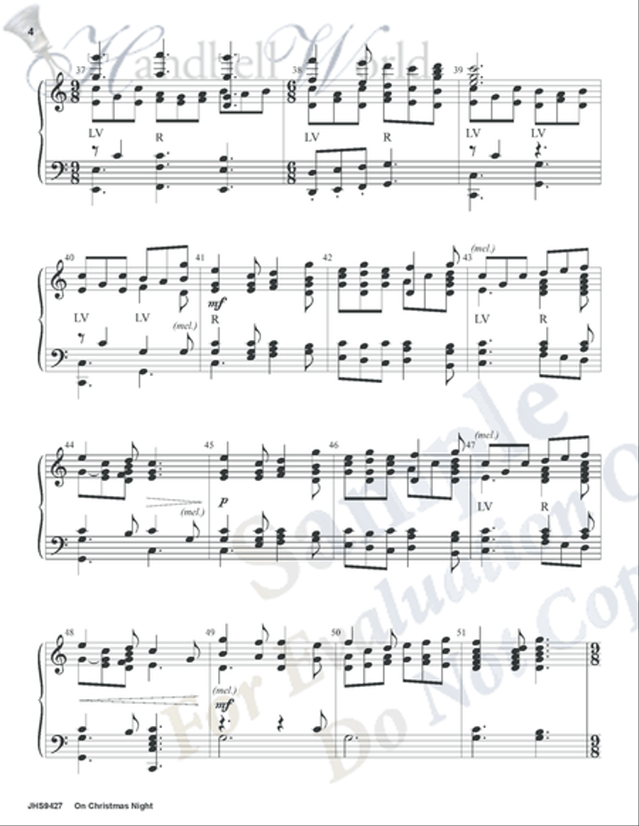 On Christmas Night On Christmas Night 5-Octaves scores gallery preview page 3