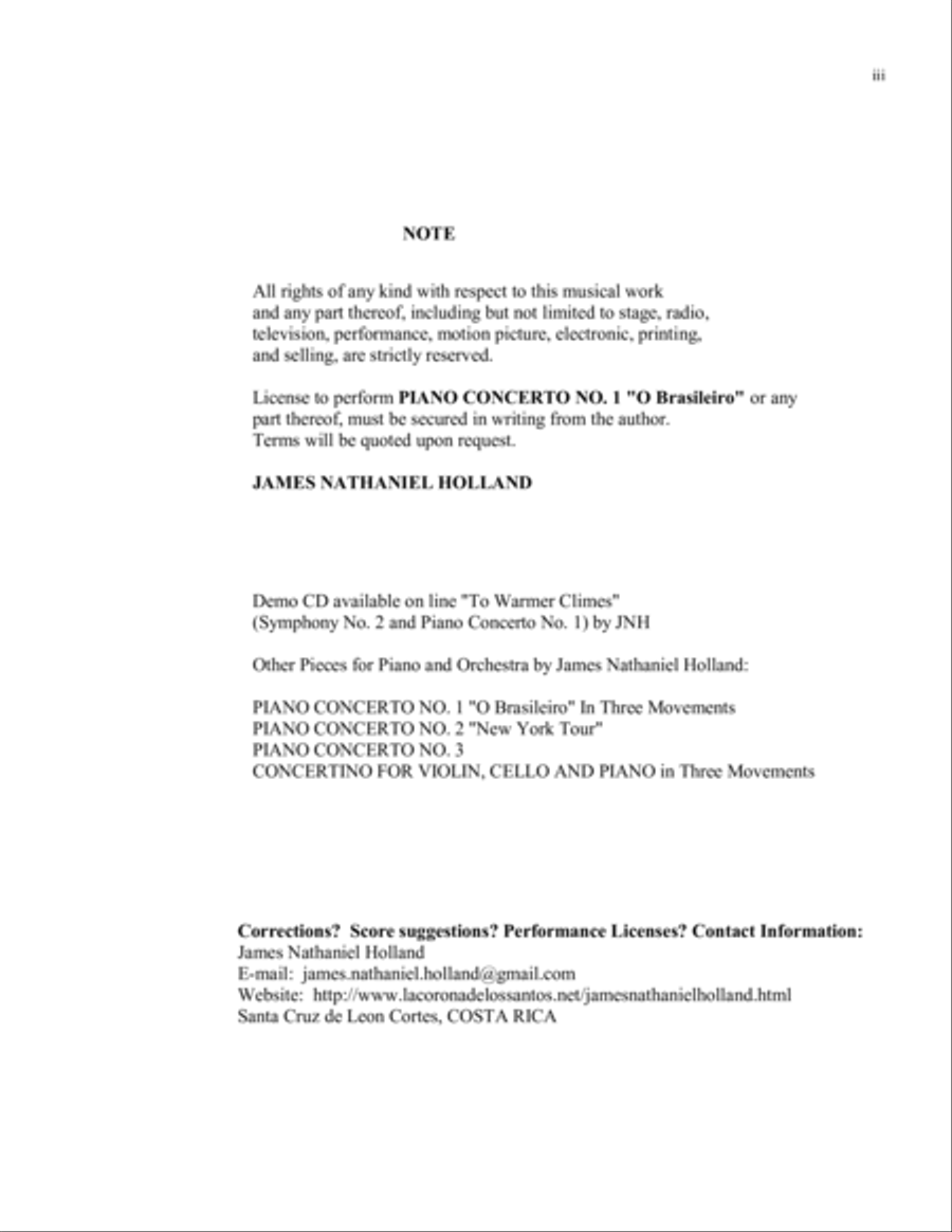 Jazz Brazilian Piano Concerto No 1 in Three Movements (2 Pianos, 4 Hands) 2 Pianos, 4-Hands scores gallery preview page 3