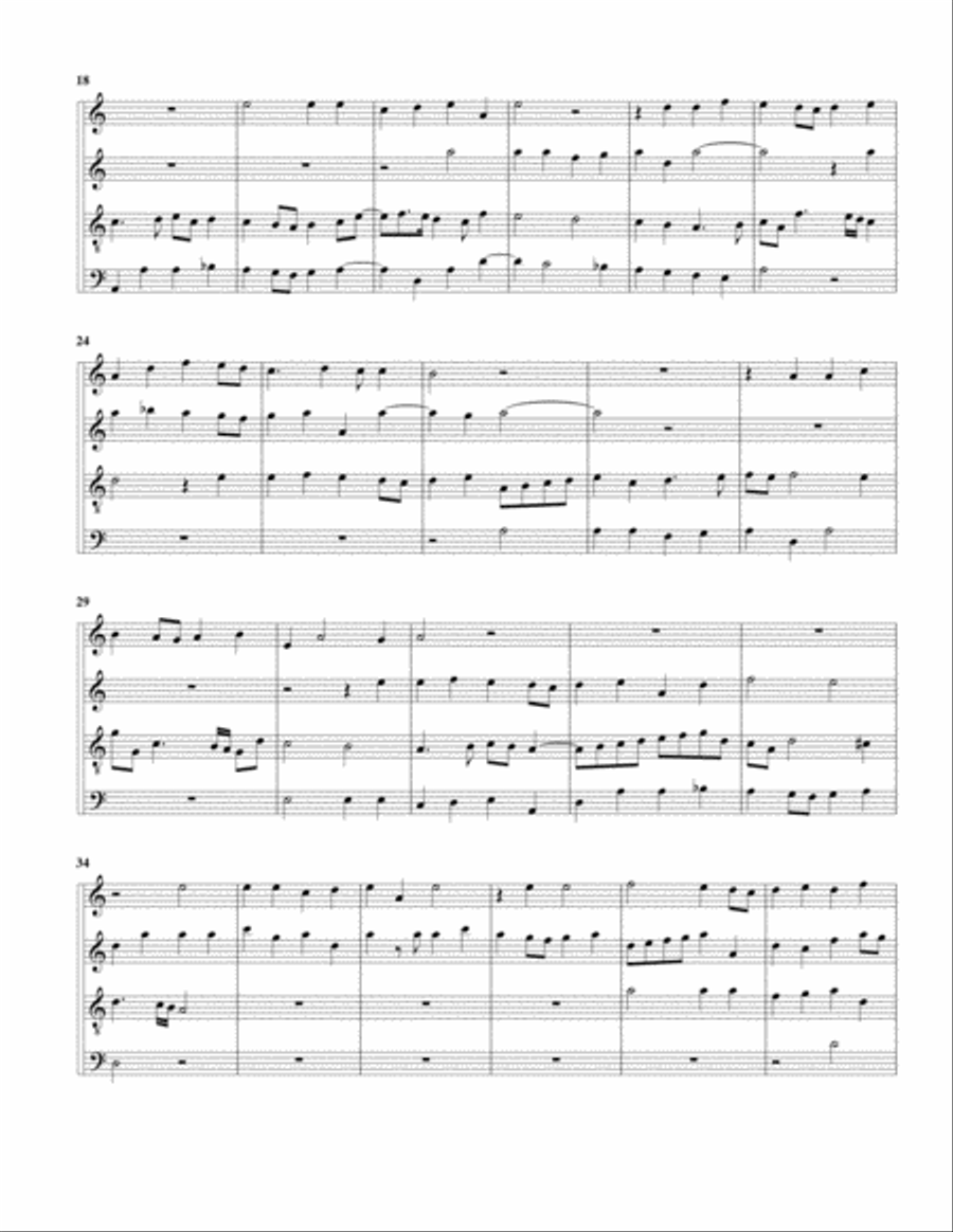 Ricercar del 9 tono (arrangement for 4 recorders) Recorder scores gallery preview page 2