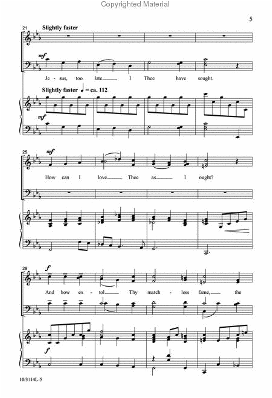 Jesus, My Lord, My Life, My All 4-Part scores gallery preview page 4