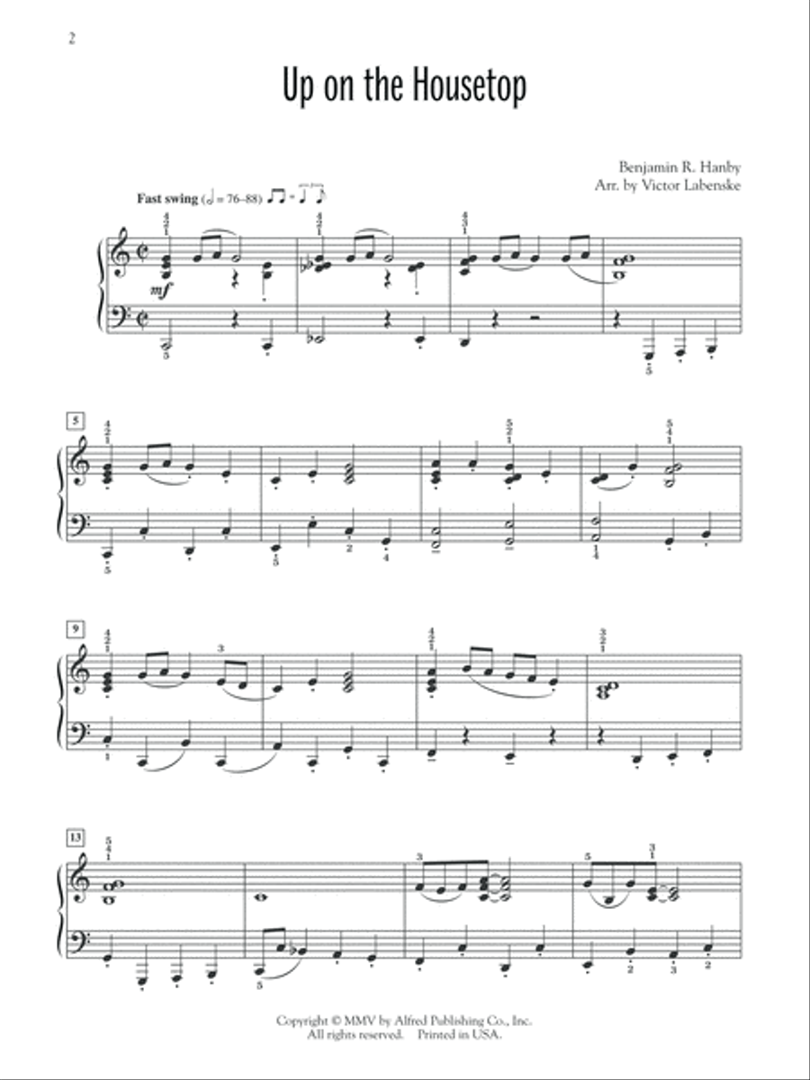 A Jazzy, Jolly Christmas Piano Solo scores gallery preview page 2