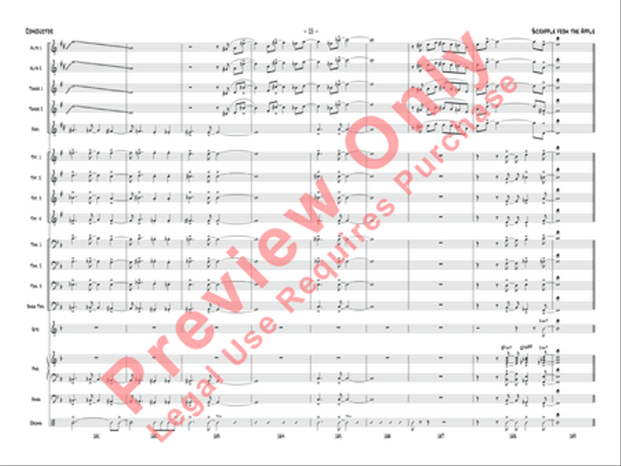 Scrapple from the Apple Jazz Ensemble scores gallery preview page 18