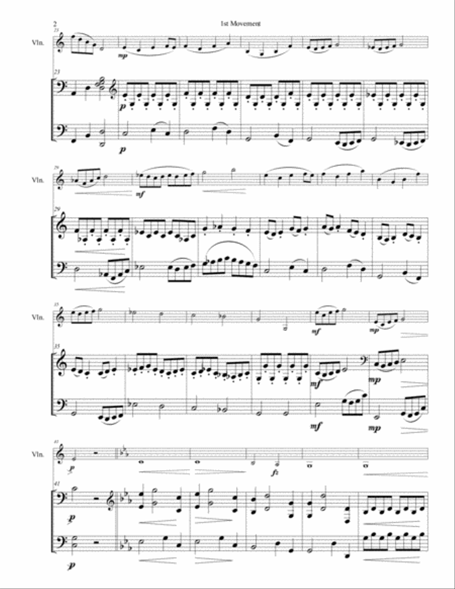 Violin Sonata No. 4 Violin Sonata No. 4 Violin Solo scores gallery preview page 3