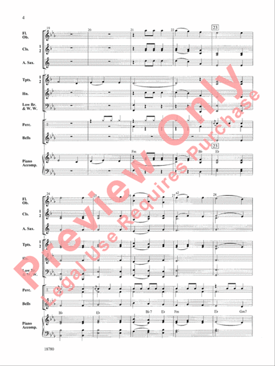 Kings from the East Concert Band scores gallery preview page 5
