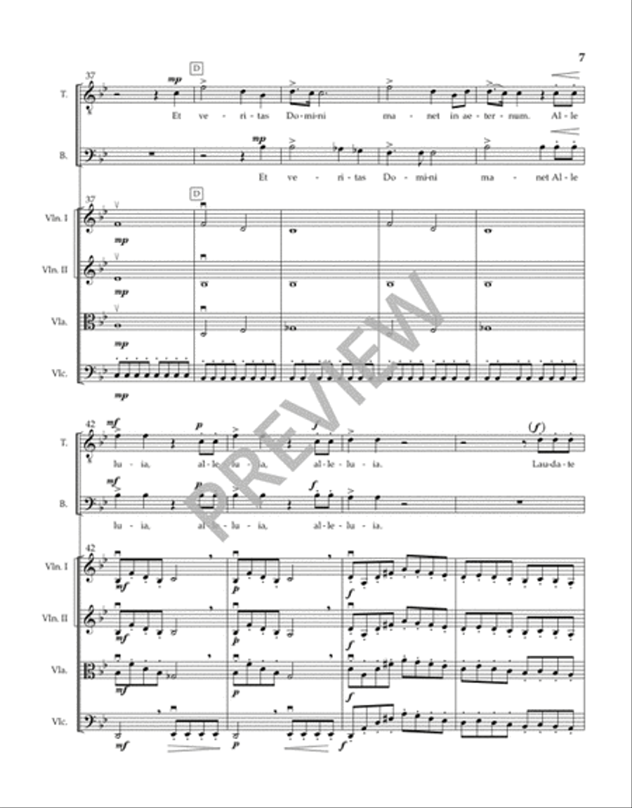 Laudate Dominum (Instrumental Parts) Choir scores gallery preview page 6