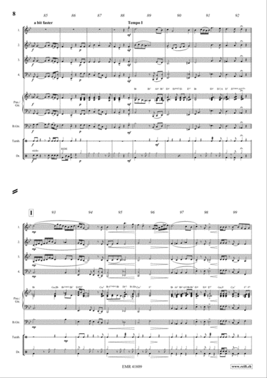 Fascinatin' Gospels Bass Guitar scores gallery preview page 8