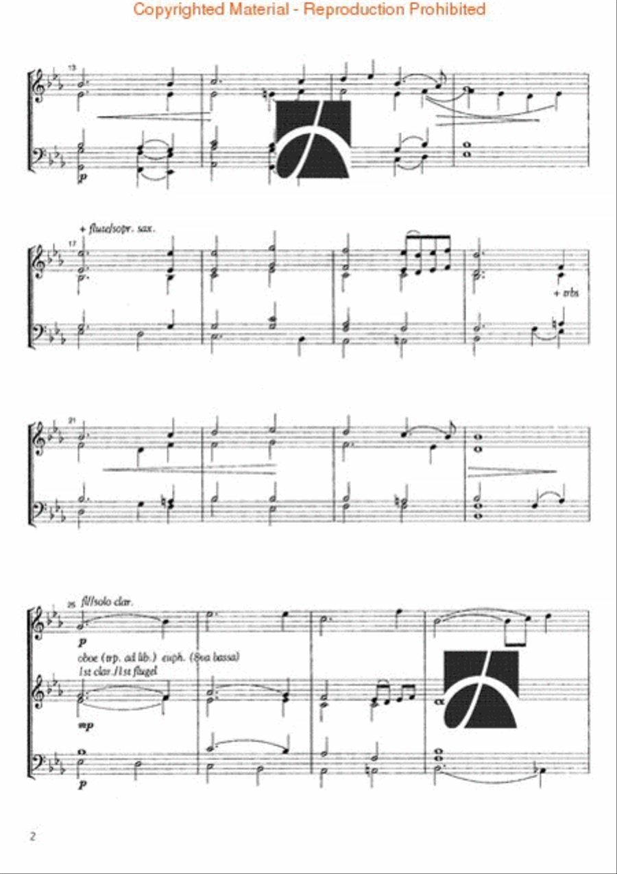 Handelian Song Handelian Song Concert Band scores gallery preview page 3