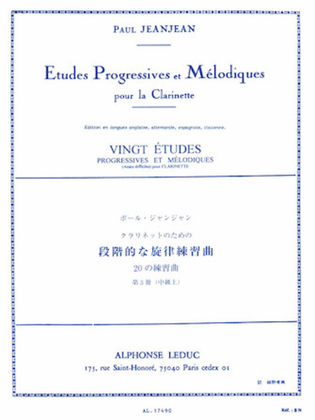 Vingt Etudes Progressives et Melodiques - Volume 3