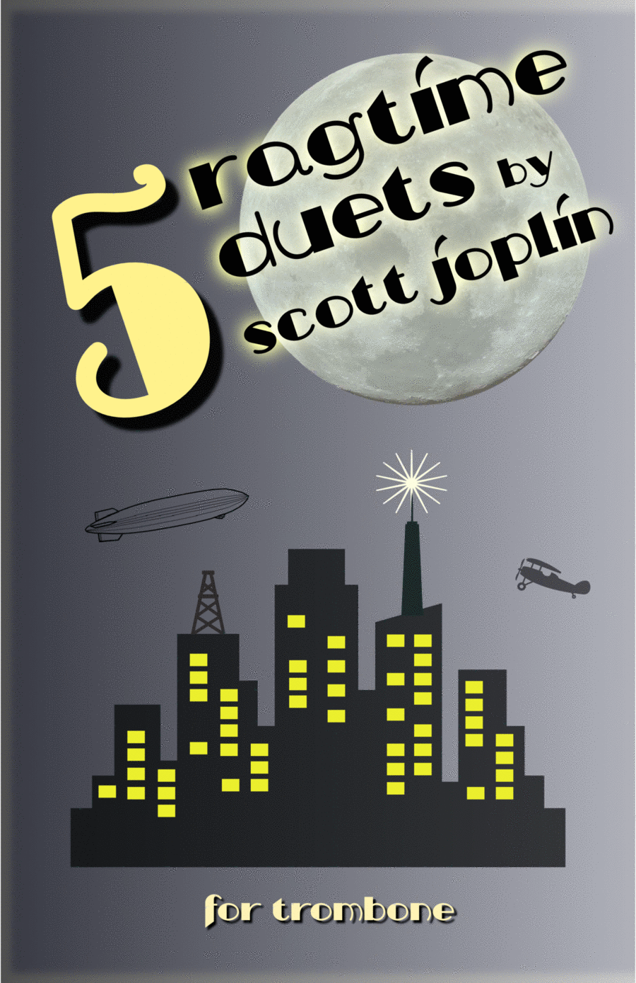 Five Ragtime Duets by Scott Joplin for Trombone Trombone Duet scores gallery preview page 1