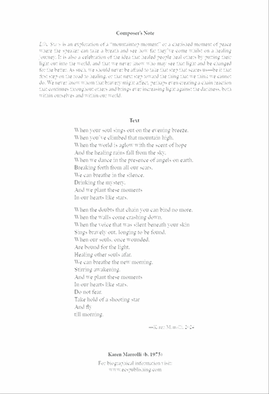 Like Stars Like Stars 4-Part scores gallery preview page 2