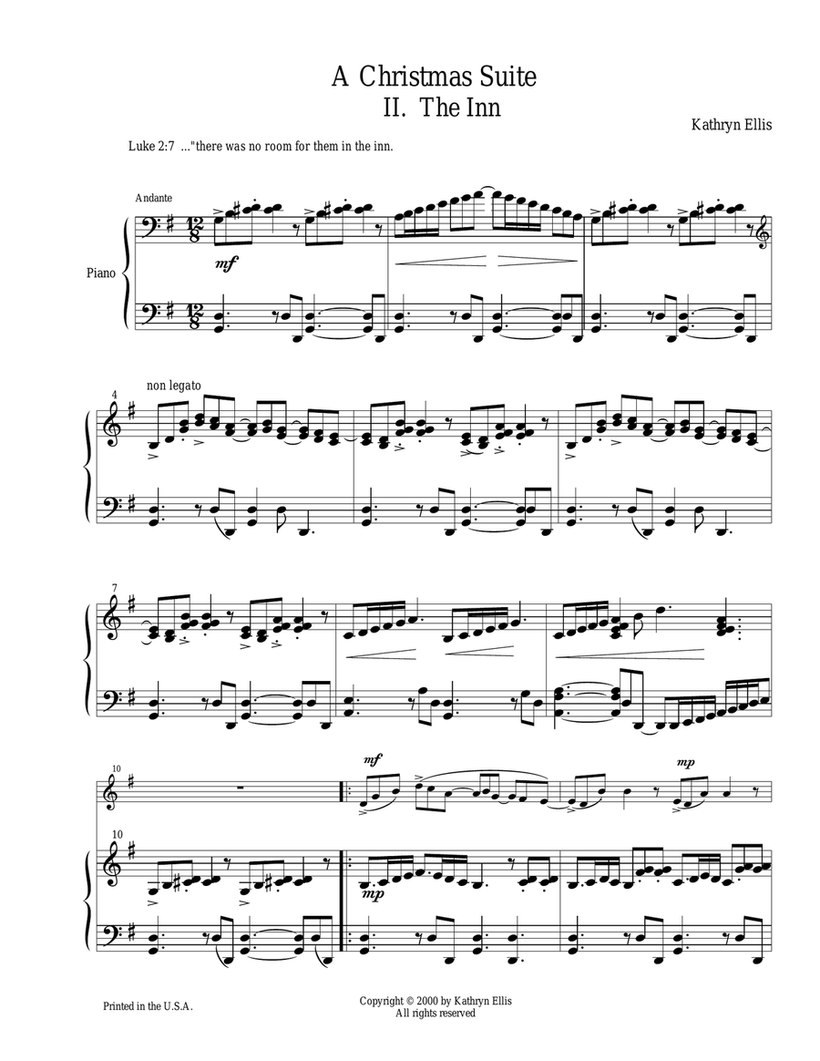 A Christmas Suite for flute and piano Woodwind Duet scores gallery preview page 5