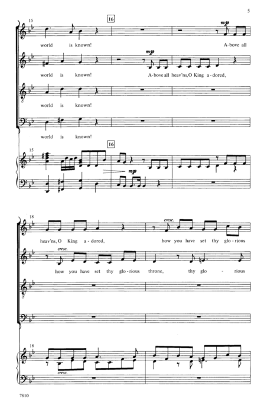 How Excellent Thy Name 4-Part scores gallery preview page 4