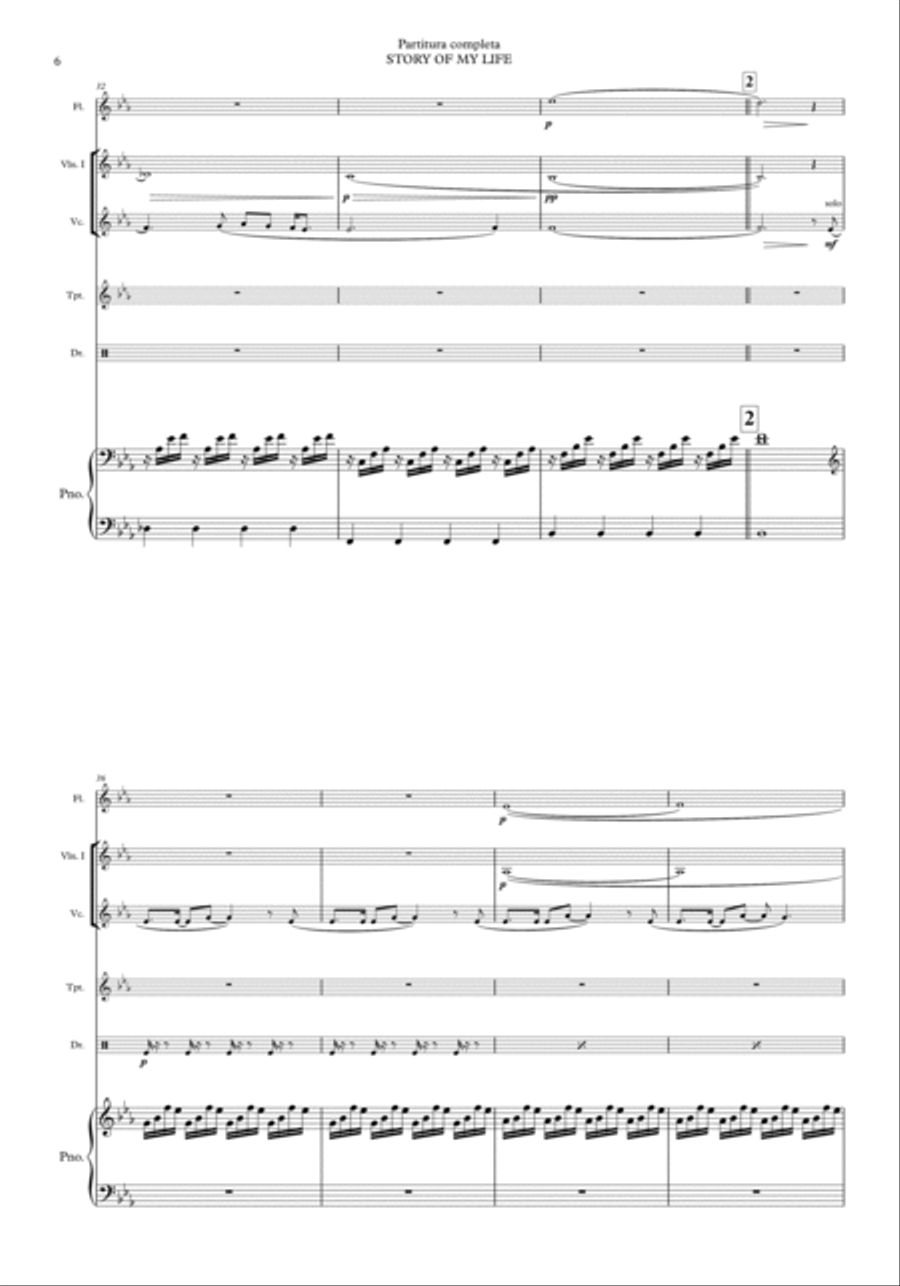 Story Of My Life Small Ensemble scores gallery preview page 6