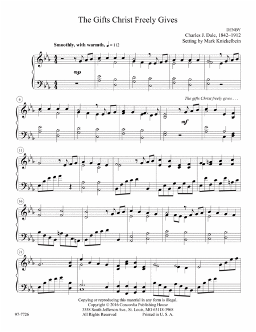 Sacramental Celebrations for Piano Piano Solo scores gallery preview page 2