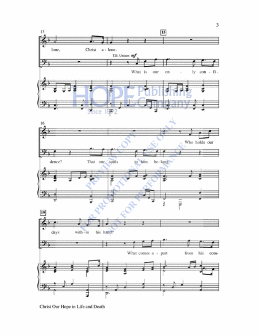 Christ Our Hope in Life and Death 4-Part scores gallery preview page 4