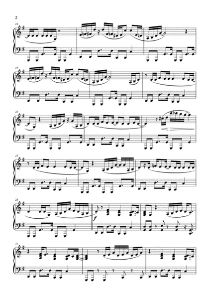 Sweet Home Alabama (Piano) image number null
