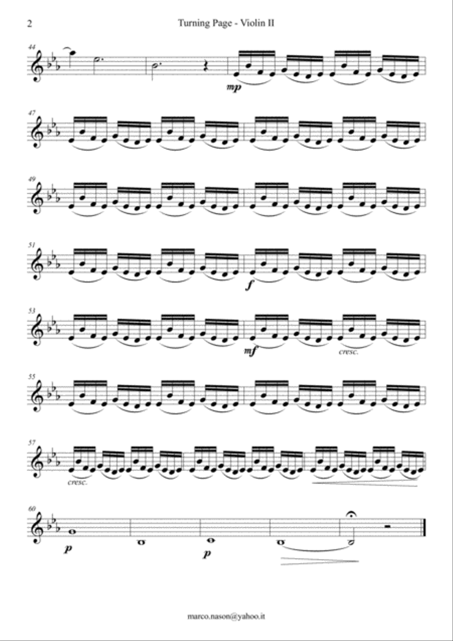 Turning Page Turning Page String Quartet scores gallery preview page 3