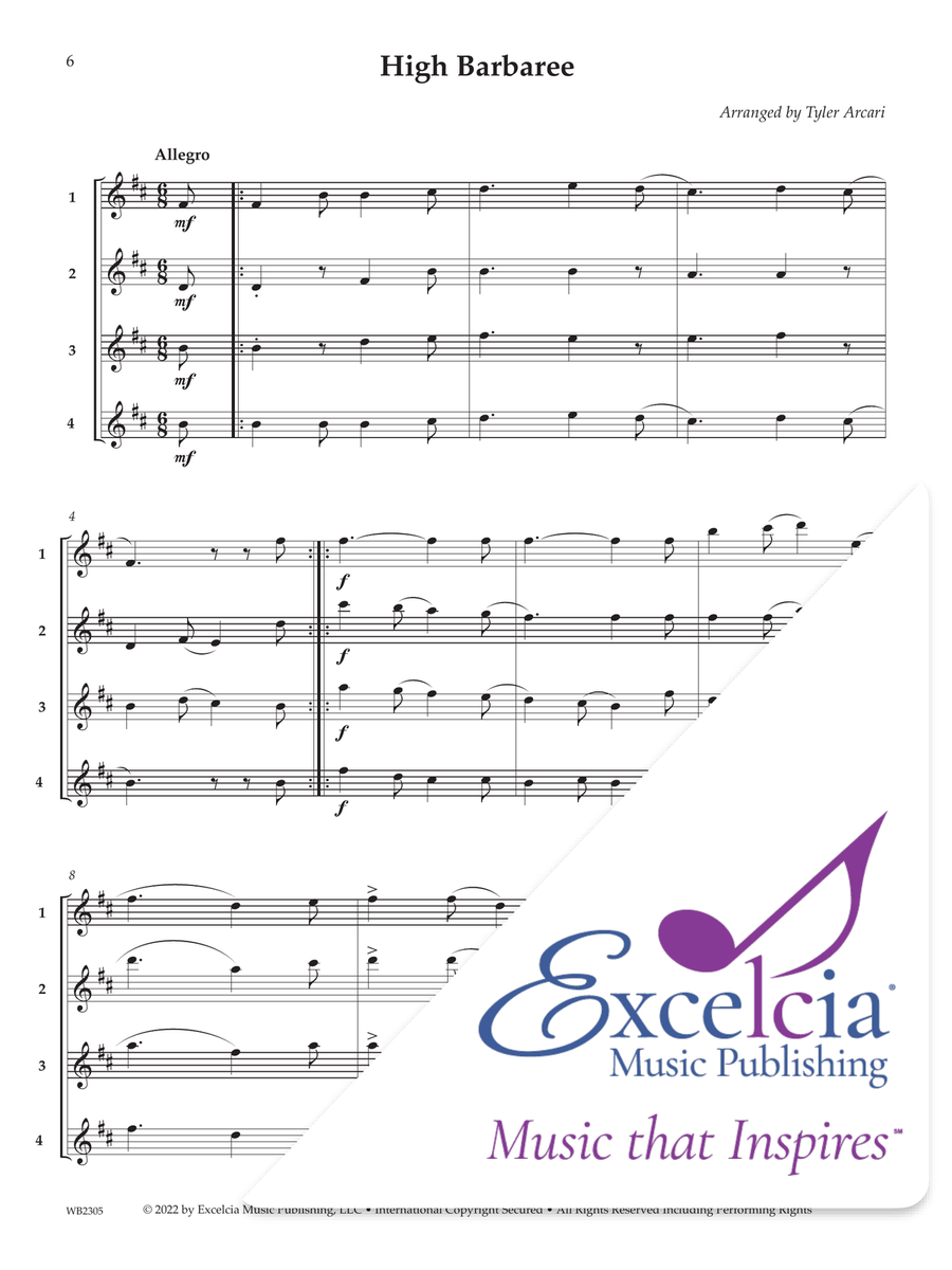 Adaptable Quartets (Sea Shanties) Tenor Saxophone scores gallery preview page 7