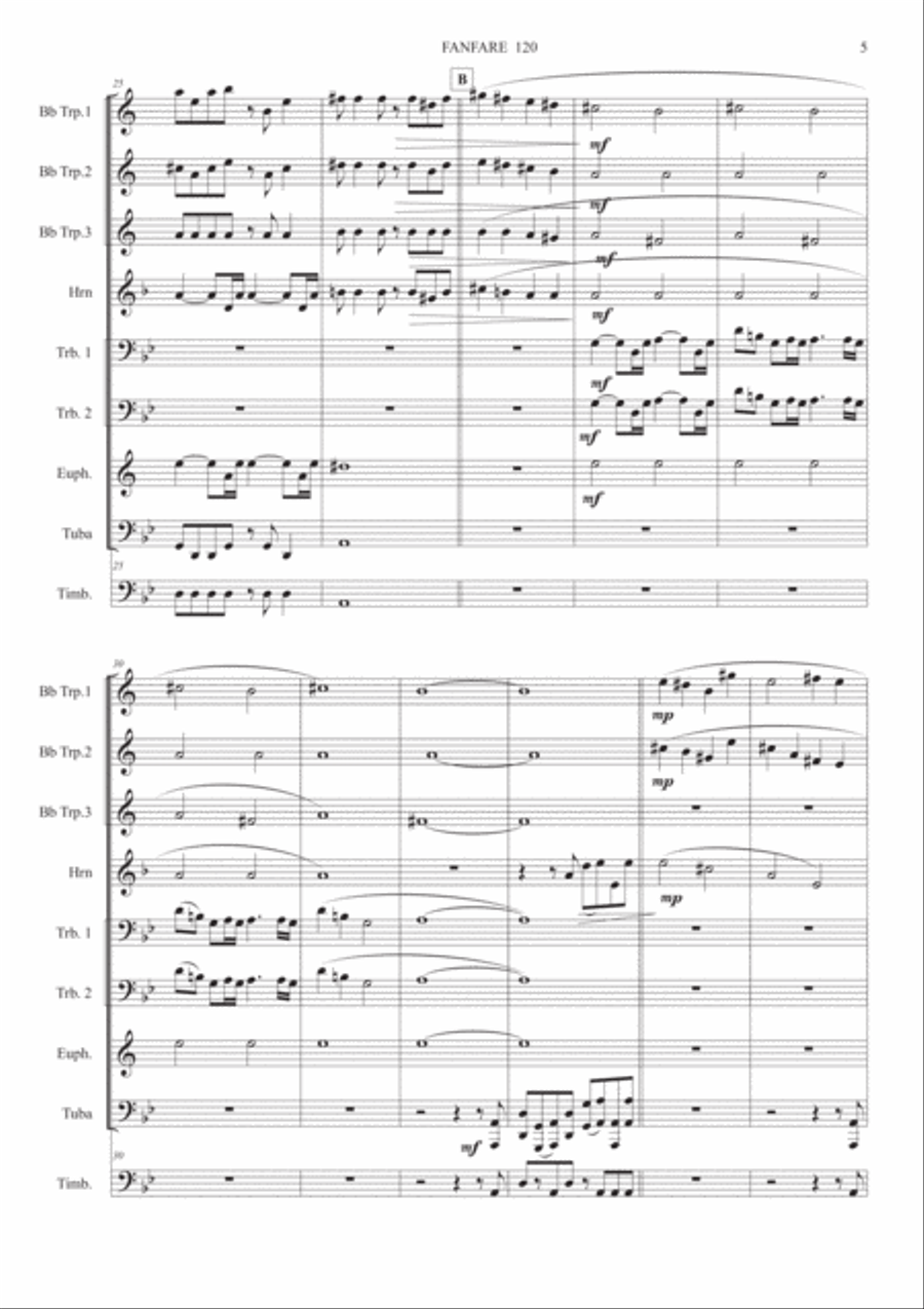 FANFARE 120 Brass Ensemble scores gallery preview page 6