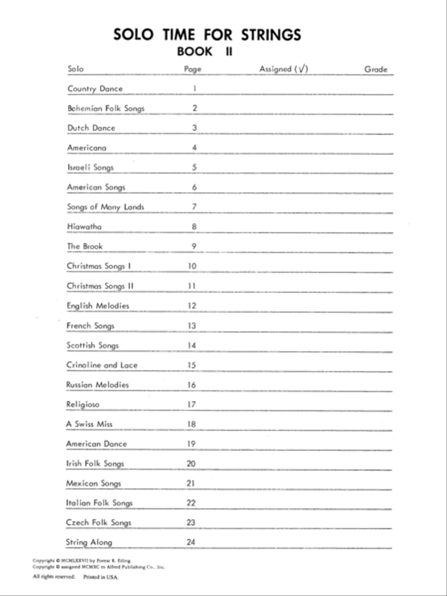 Solo Time for Strings, Book 2 Chamber Orchestra scores gallery preview page 5