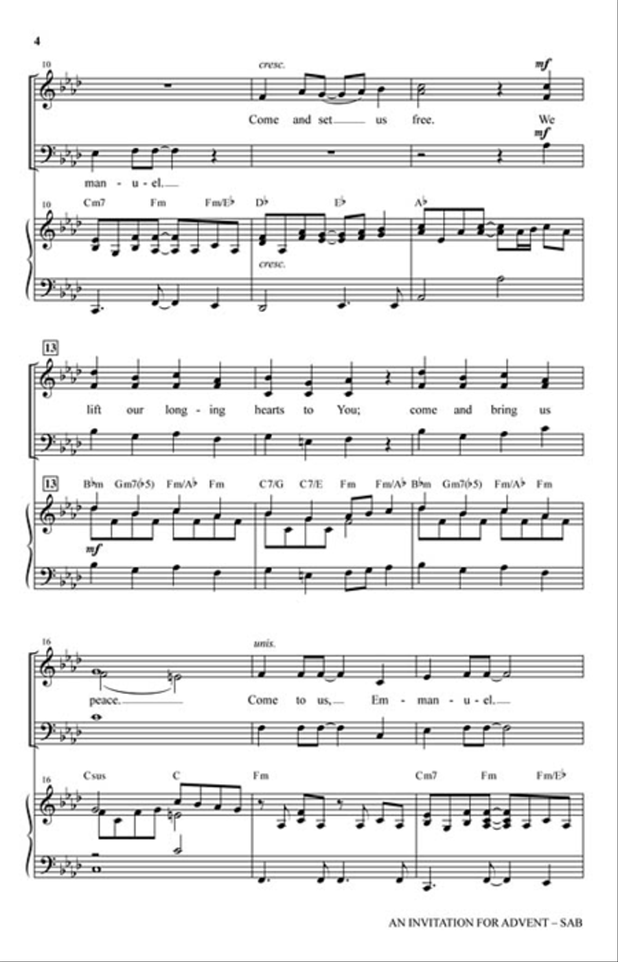 An Invitation for Advent 3-Part scores gallery preview page 3