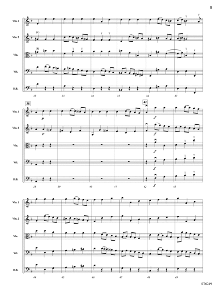 Overture and Bourree: Score