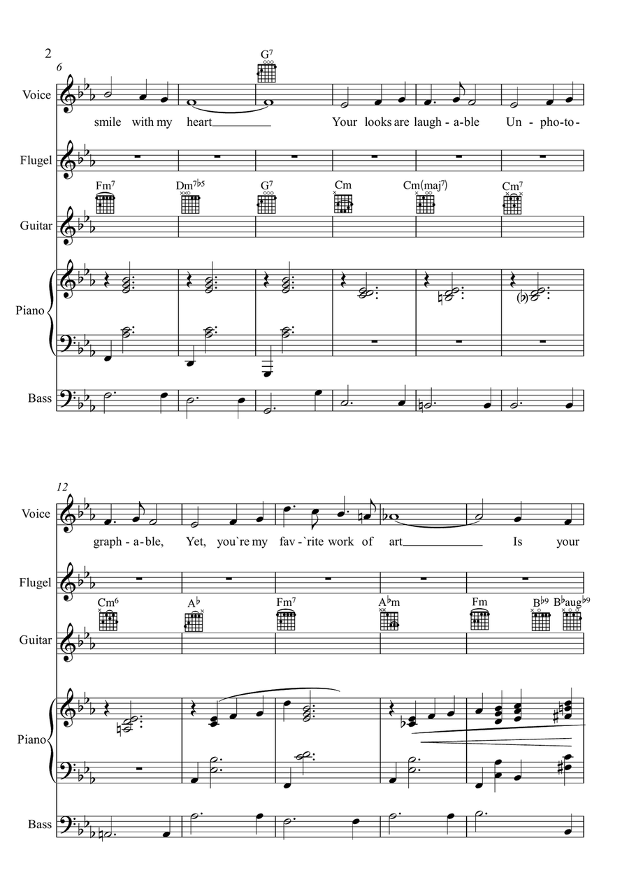 My Funny Valentine (arrangements) Small Ensemble scores gallery preview page 3