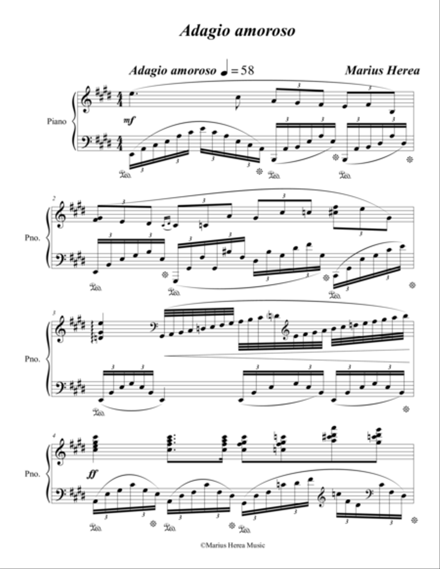 Adagio amoroso Small Ensemble scores gallery preview page 1