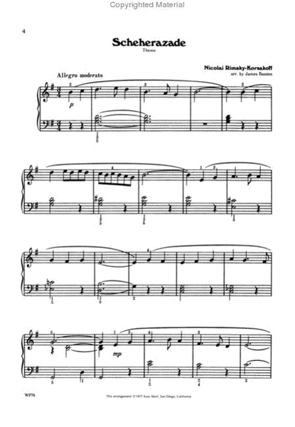 Favorite Classic Melodies, Level 4 by James Bastien Piano Method - Sheet Music