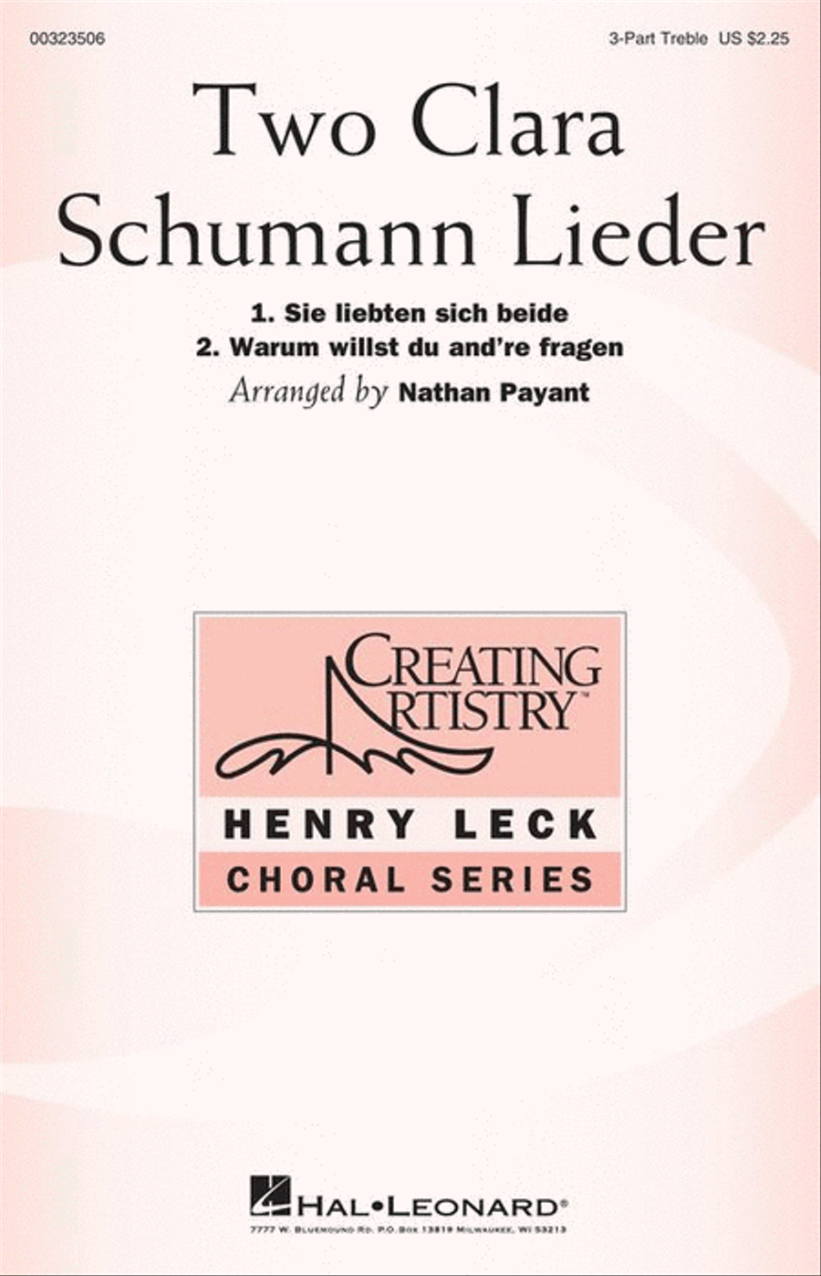 Two Clara Schumann Lieder SSA scores gallery preview page 2