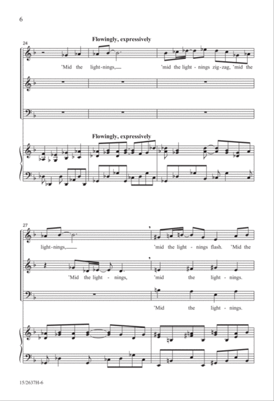 Comes the Rain With Me 3-Part scores gallery preview page 7