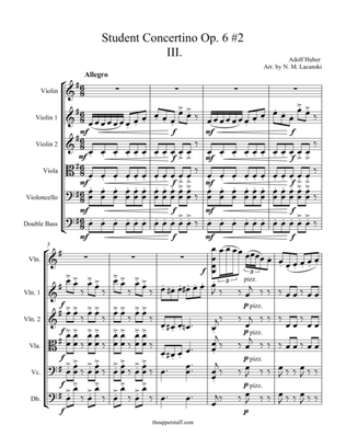 Student Concertino Op. 6 #2 Movement 3