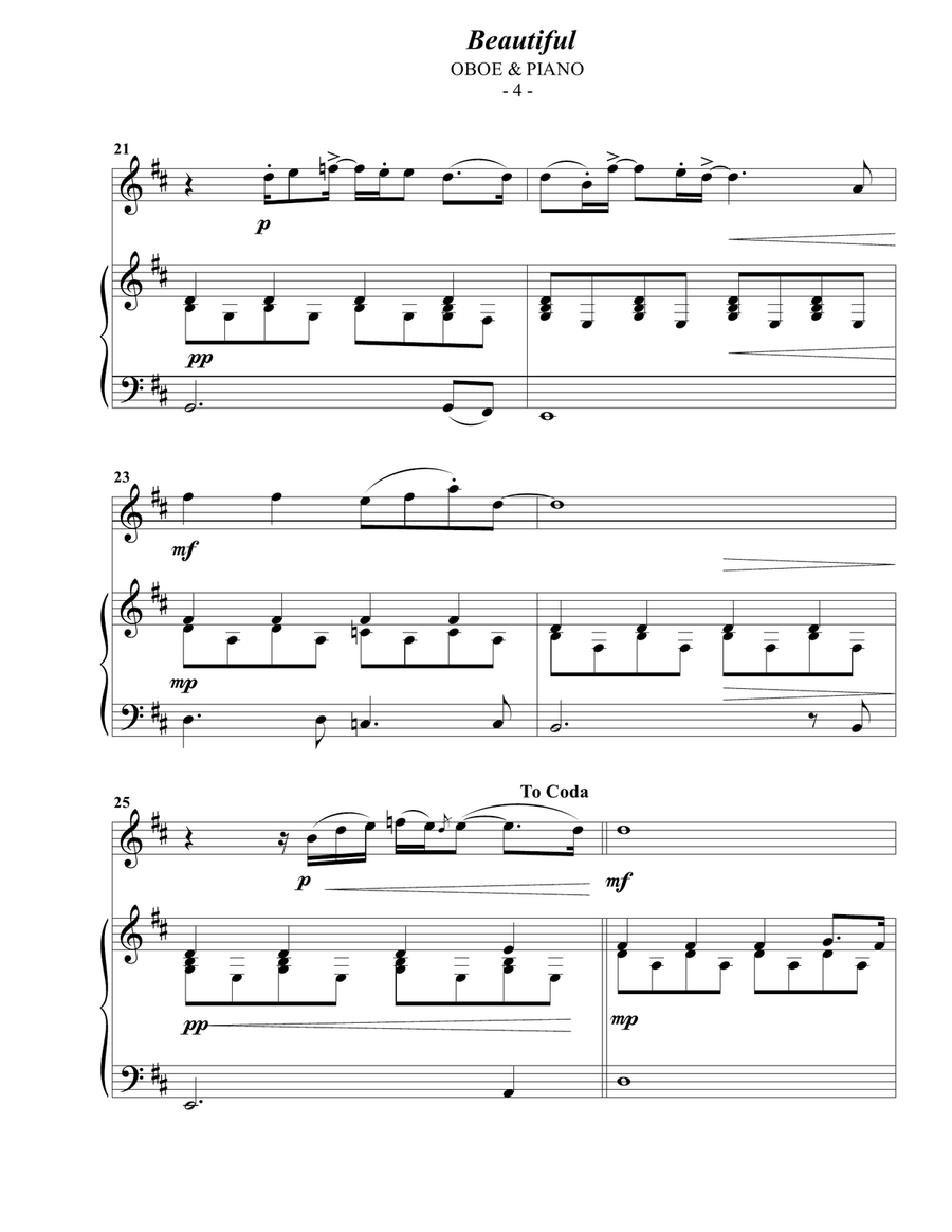 Beautiful Piano scores gallery preview page 4