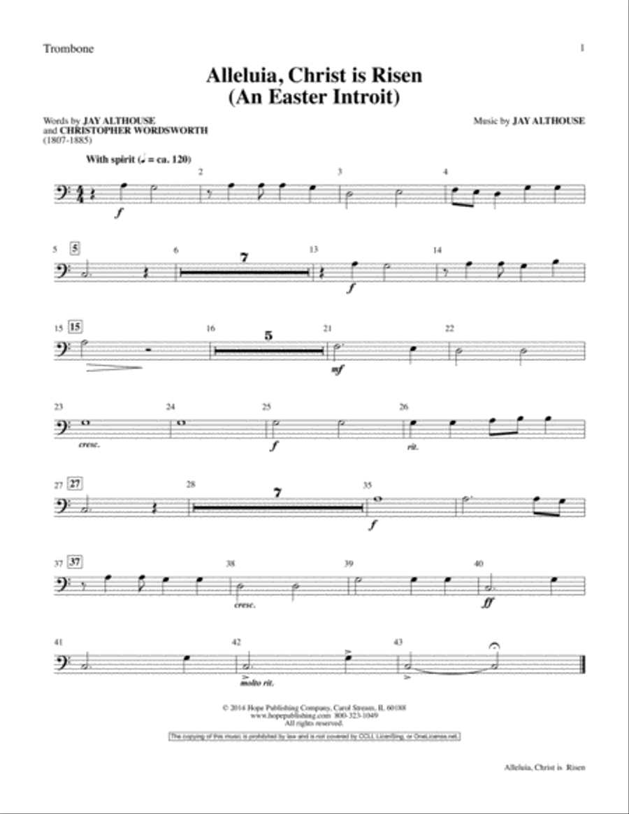 Alleluia, Christ Is Risen (An Easter Introit) Choir scores gallery preview page 16