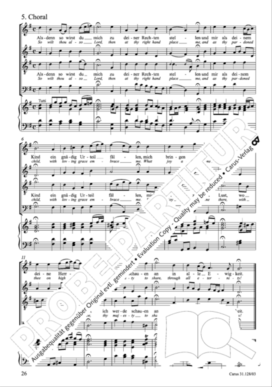 On Jesus Christ's ascent on high (Auf Christi Himmelfahrt allein) ATB scores gallery preview page 27