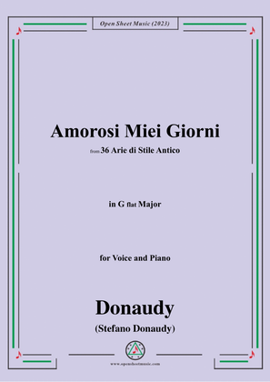 Donaudy-Amorosi Miei Giorni,in G flat Major