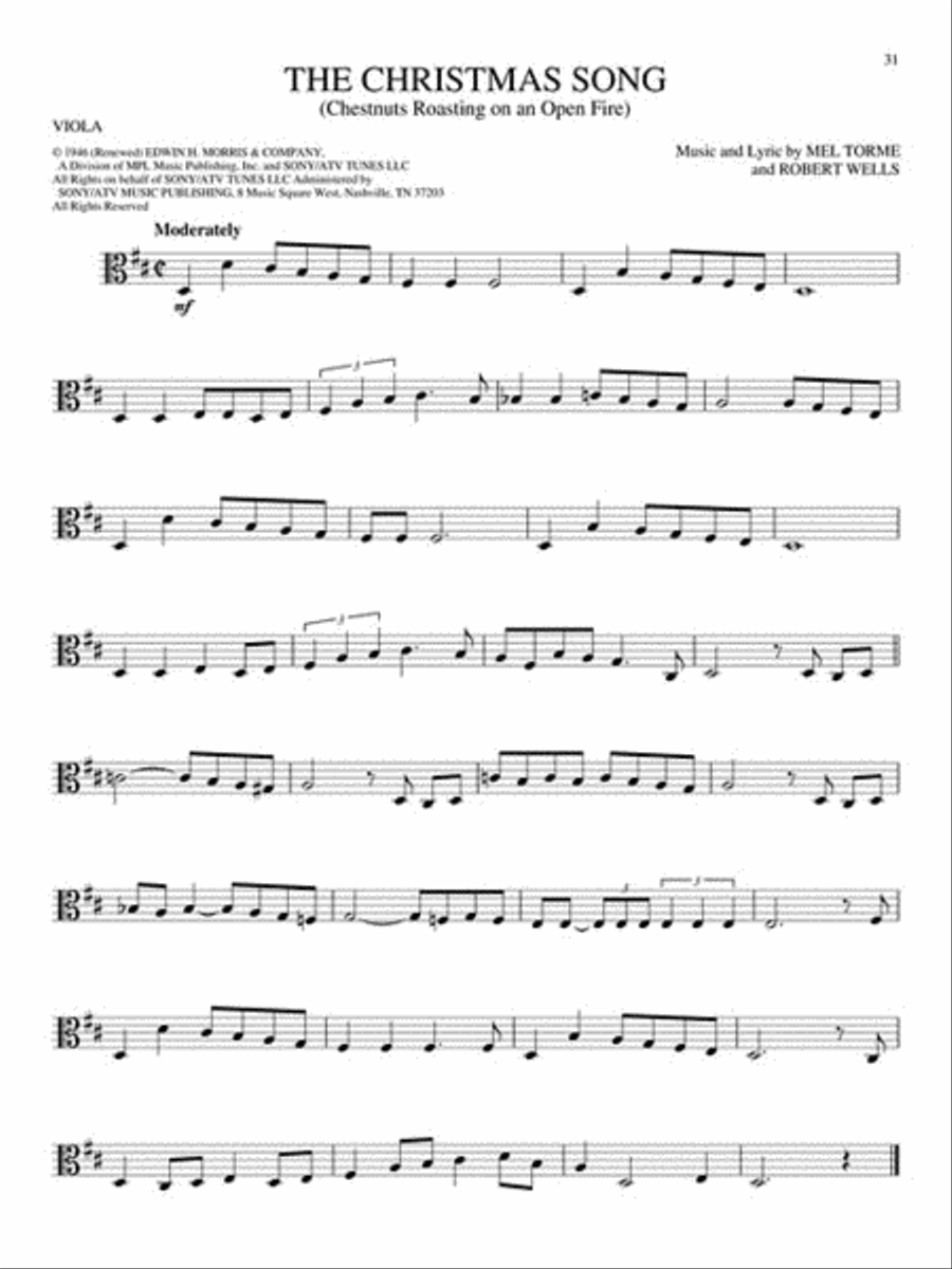 Big Book of Christmas Songs for Viola Viola scores gallery preview page 3