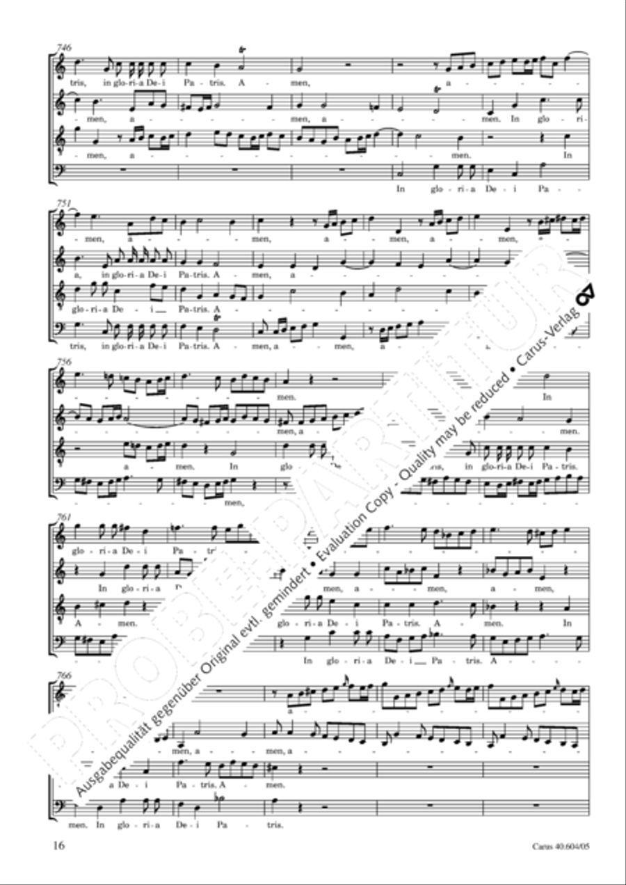 Grosse Mariazeller Messe in C 4-Part scores gallery preview page 17