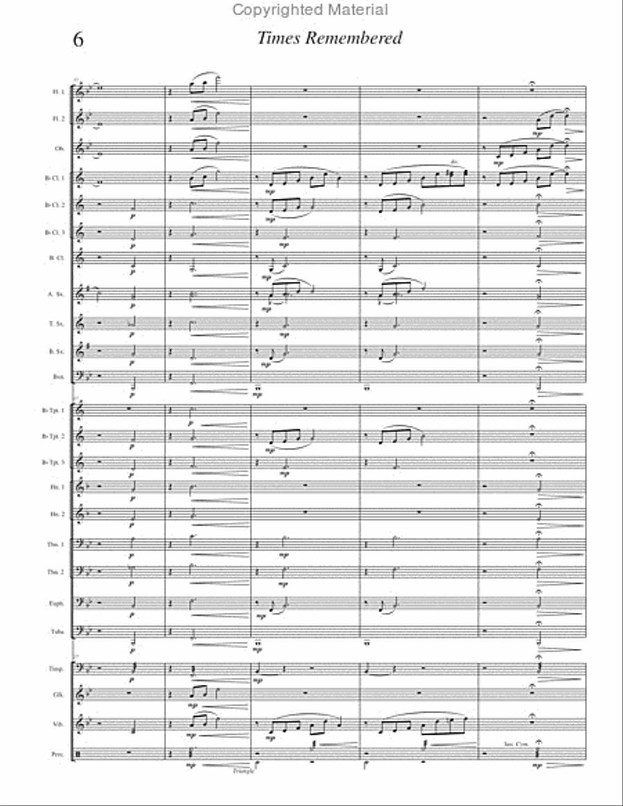Times Remembered Times Remembered Concert Band scores gallery preview page 9