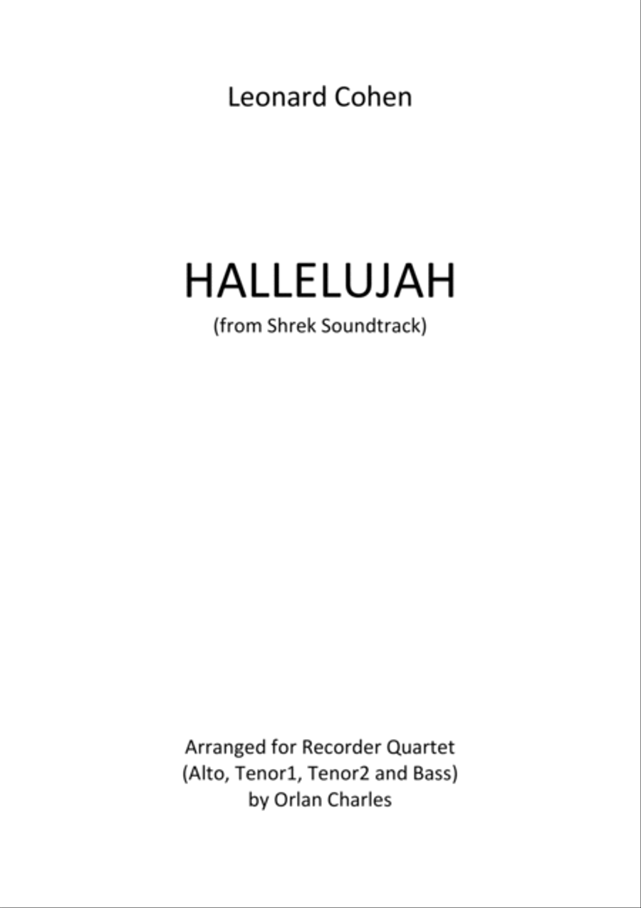 Hallelujah Small Ensemble scores gallery preview page 2