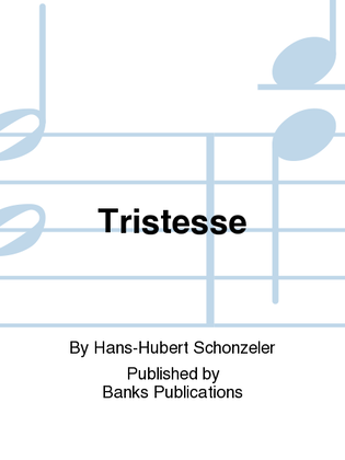 Book cover for Tristesse