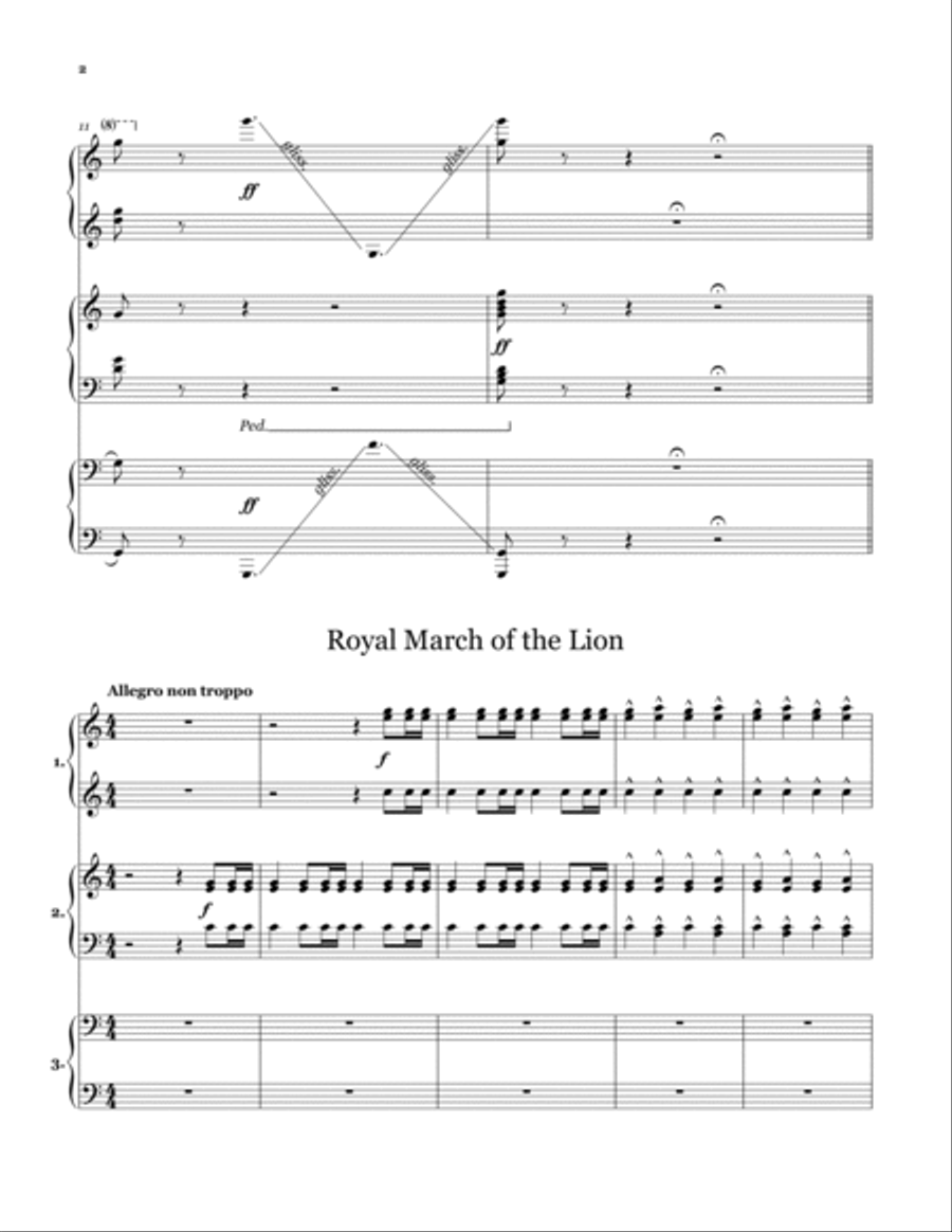 The Carnival of the Animals Chamber Music scores gallery preview page 4